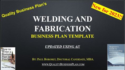 mobile metal fabrication business plan|business plan on welding shop.